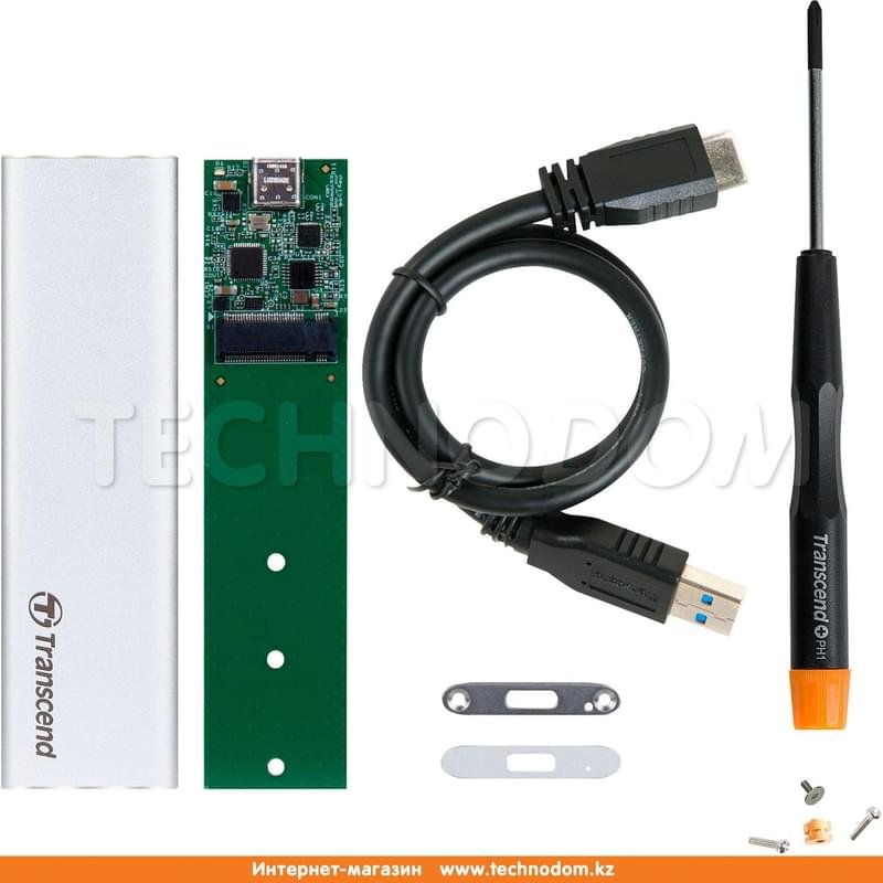 Комплект переходника для SSD Transcend M.2 2280/2260 USB 3.1 G1, Silver (TS-CM80S) - фото #5