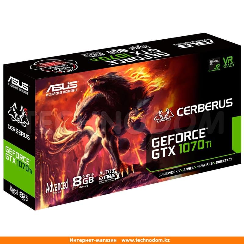 Видеокарта Asus CERBERUS GTX 1070TI 8GB 256bit/G5 (2HDMI+2DP+DVI-D) (CERBERUS-GTX1070TI-A8G) - фото #5