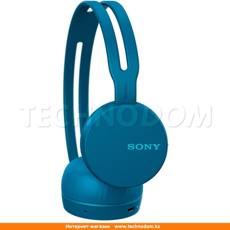 Наушники Накладные Sony Bluetooth WH-CH400, Blue - фото #1