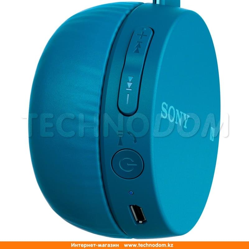 Наушники Накладные Sony Bluetooth WH-CH400, Blue - фото #2