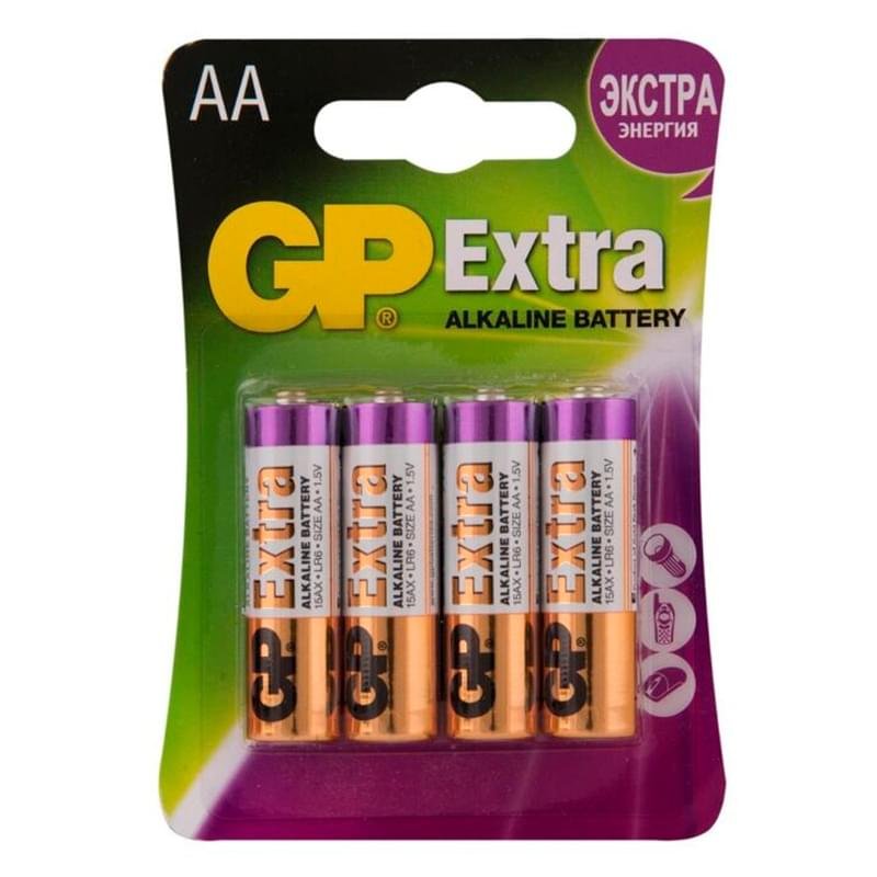 Батарейка AA 4 шт GP Extra - фото #0