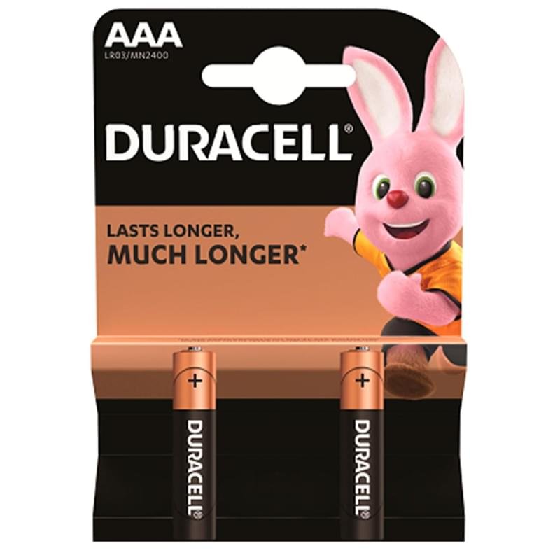 Батарейка AAA 2шт Duracell Basic (LR03/MN2400/2AАА) - фото #0
