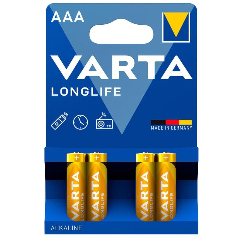 Батарейка AAA 4шт Varta Longlife Extra Micro (0001-4103-101-414) - фото #0