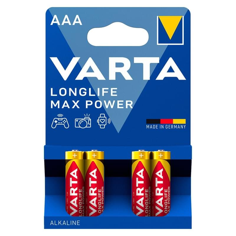Батарейка AAA 4шт Varta Maxi-Tech Micro (0004-4703-101-404) - фото #0