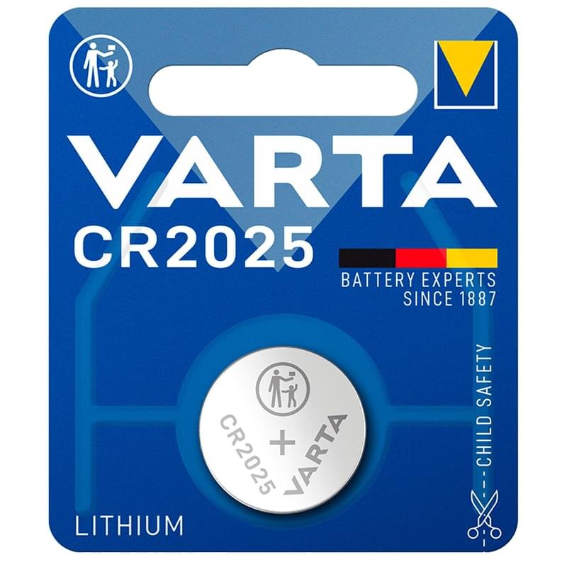 Батарейка CR2025 1шт Varta Electronics 3V-170mAh (0014-6025-101-401) - фото #0