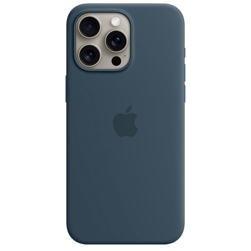 Чехол для iPhone 15 Pro Max, Silicone Case with MagSafe, Storm Blue (MT1P3ZM/A) - фото #0