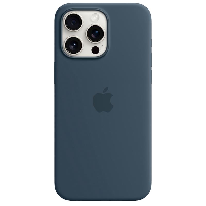 Чехол для iPhone 15 Pro Max, Silicone Case with MagSafe, Storm Blue (MT1P3ZM/A) - фото #1
