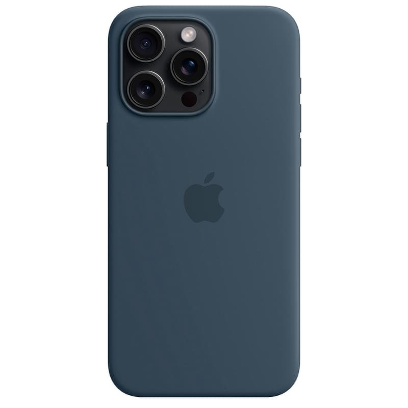 Чехол для iPhone 15 Pro Max, Silicone Case with MagSafe, Storm Blue (MT1P3ZM/A) - фото #2