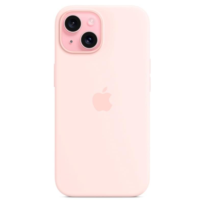 Чехол для iPhone 15, Silicone Case with MagSafe, Light Pink (MT0U3ZM/A) - фото #1