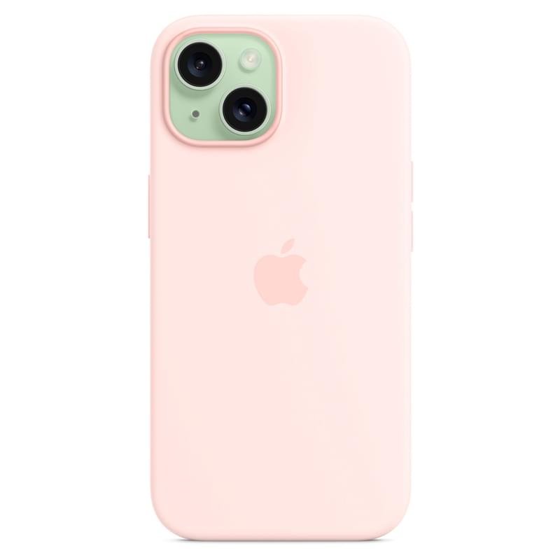 Чехол для iPhone 15, Silicone Case with MagSafe, Light Pink (MT0U3ZM/A) - фото #3