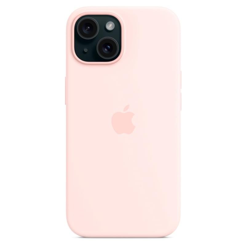 Чехол для iPhone 15, Silicone Case with MagSafe, Light Pink (MT0U3ZM/A) - фото #4