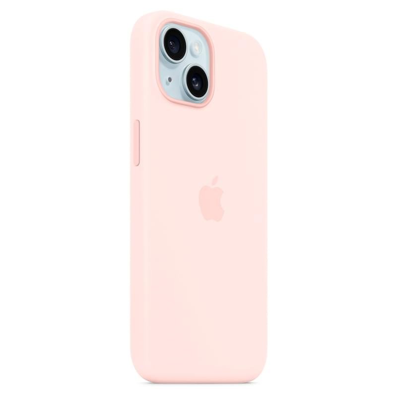 Чехол для iPhone 15, Silicone Case with MagSafe, Light Pink (MT0U3ZM/A) - фото #5
