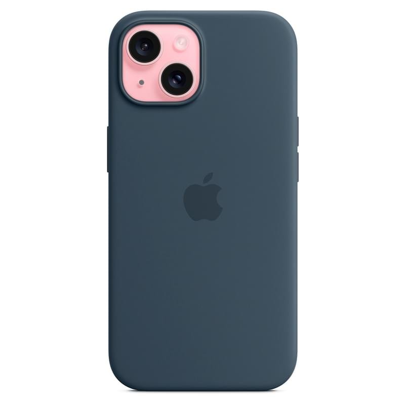 Чехол для iPhone 15, Silicone Case with MagSafe, Storm Blue (MT0N3ZM/A) - фото #1