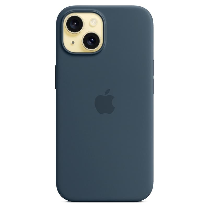 Чехол для iPhone 15, Silicone Case with MagSafe, Storm Blue (MT0N3ZM/A) - фото #2