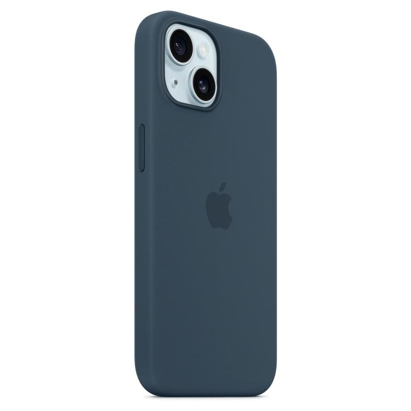 Чехол для iPhone 15, Silicone Case with MagSafe, Storm Blue (MT0N3ZM/A) - фото #5