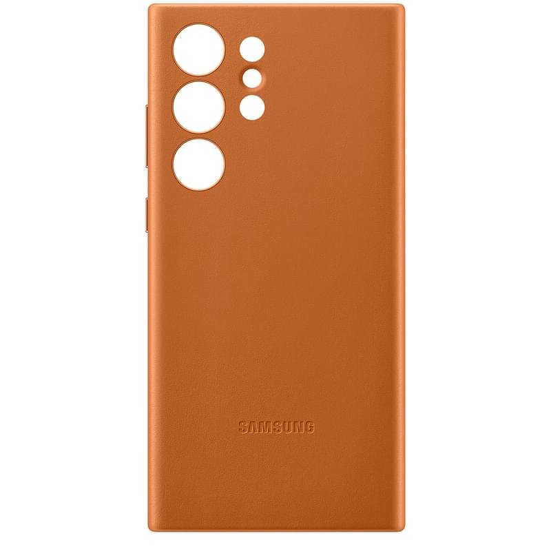 Чехол для Samsung Galaxy S23 Ultra Leather Cover, Camel (EF-VS918LAEGRU) - фото #2