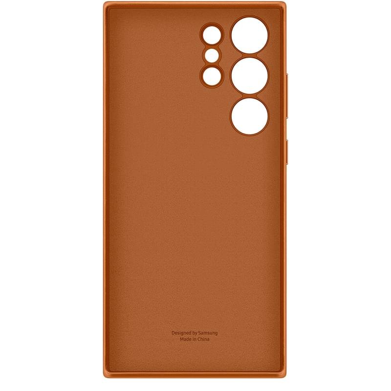 Чехол для Samsung Galaxy S23 Ultra Leather Cover, Camel (EF-VS918LAEGRU) - фото #3