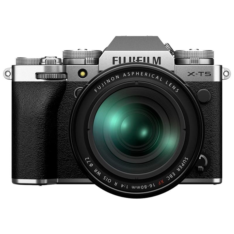 Беззеркальный фотоаппарат FUJIFILM X-T5 Kit 16-80 mm Silver - фото #0