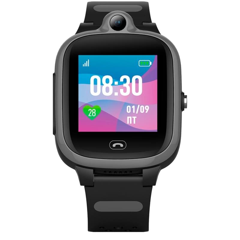 Детские смарт-часы с GPS трекером JET KID View 4G черный+серый (JET KID View 4G BK\GR) - фото #1