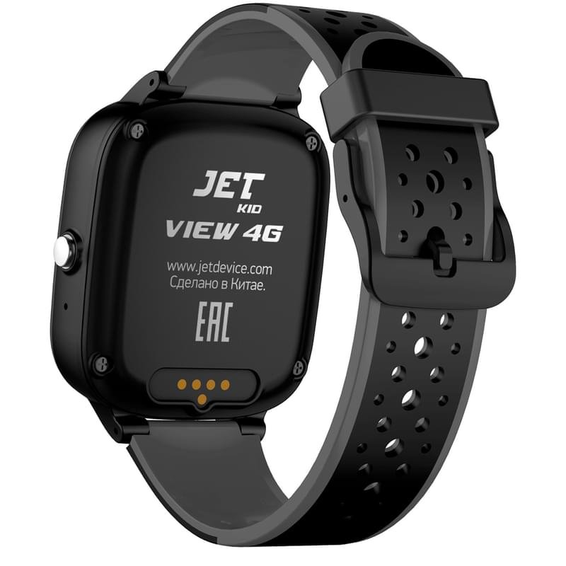 Детские смарт-часы с GPS трекером JET KID View 4G черный+серый (JET KID View 4G BK\GR) - фото #3