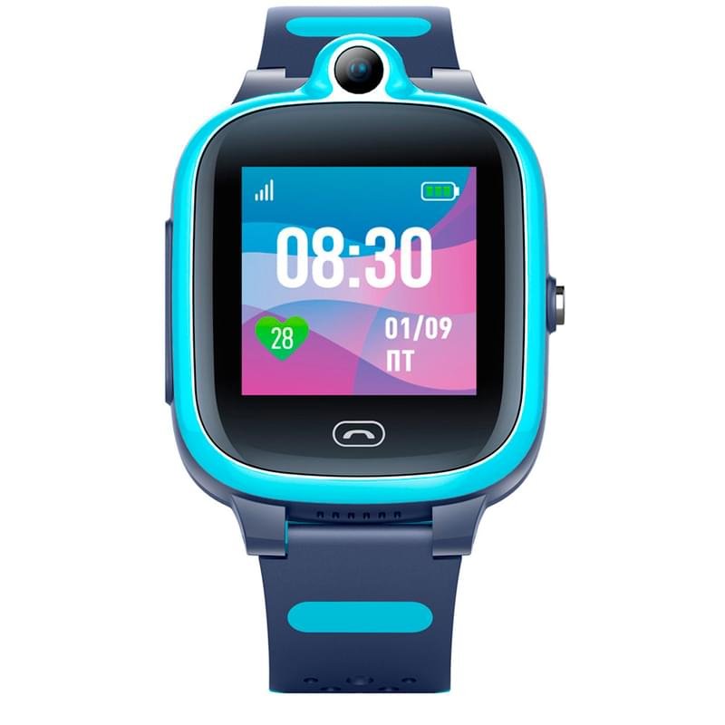 Детские смарт-часы с GPS трекером JET KID View 4G голубой+серый (JET KID View 4G BL\GR) - фото #1