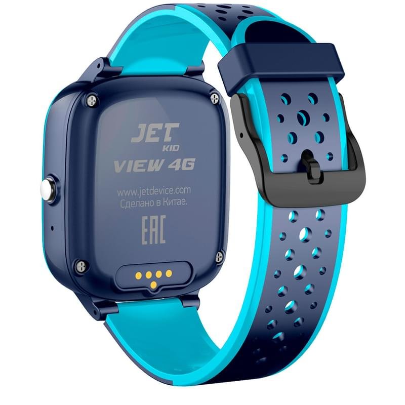 Детские смарт-часы с GPS трекером JET KID View 4G голубой+серый (JET KID View 4G BL\GR) - фото #3