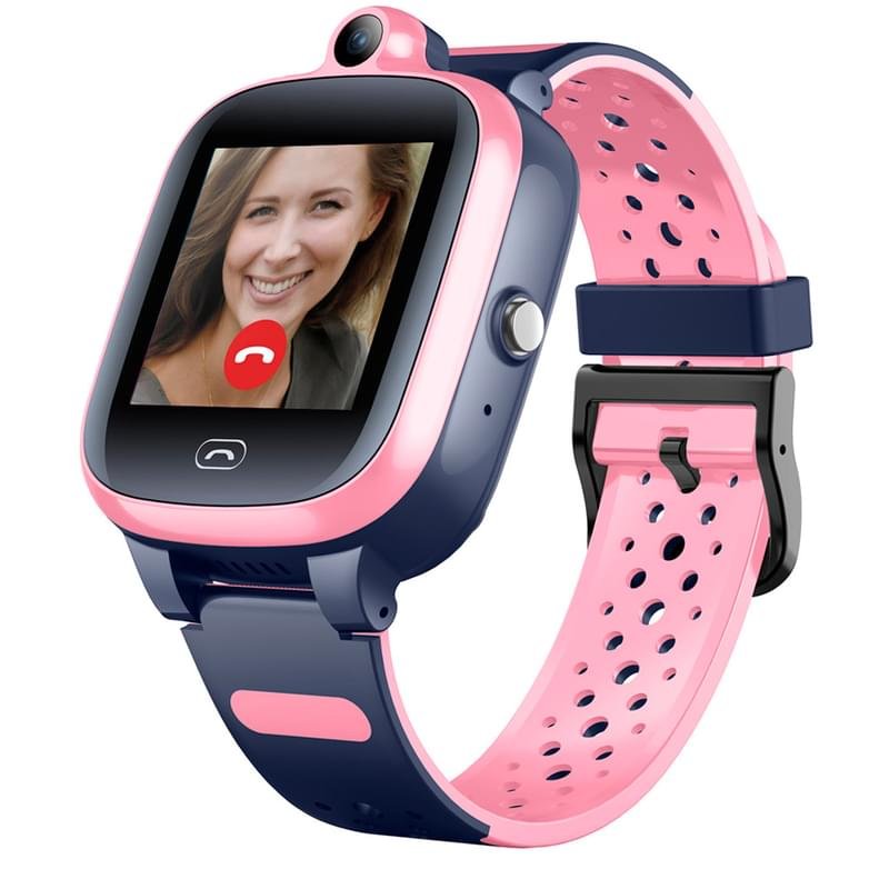 Детские смарт-часы с GPS трекером JET KID View 4G розовый+серый (JET KID View 4G PINK\GR) - фото #0