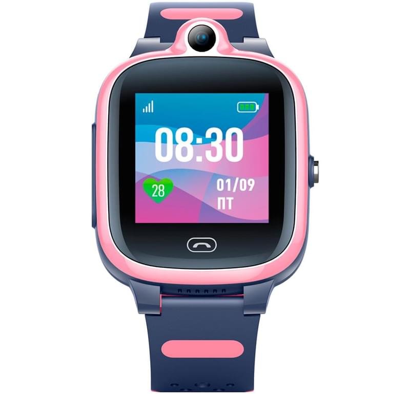 Детские смарт-часы с GPS трекером JET KID View 4G розовый+серый (JET KID View 4G PINK\GR) - фото #1