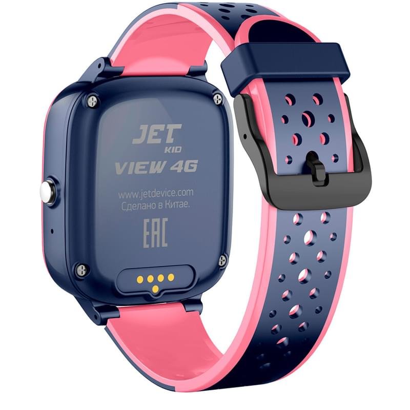 Детские смарт-часы с GPS трекером JET KID View 4G розовый+серый (JET KID View 4G PINK\GR) - фото #3