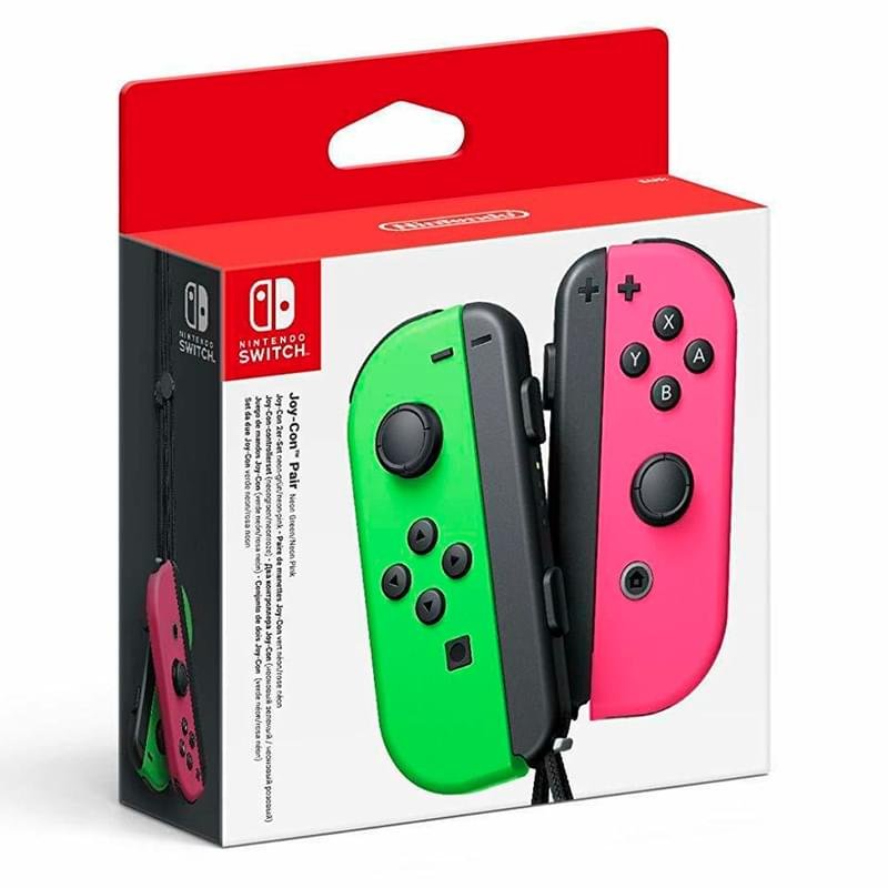 Джойстик беспроводной Nintendo Joy-con Pink/Green (4902370537345) - фото #1