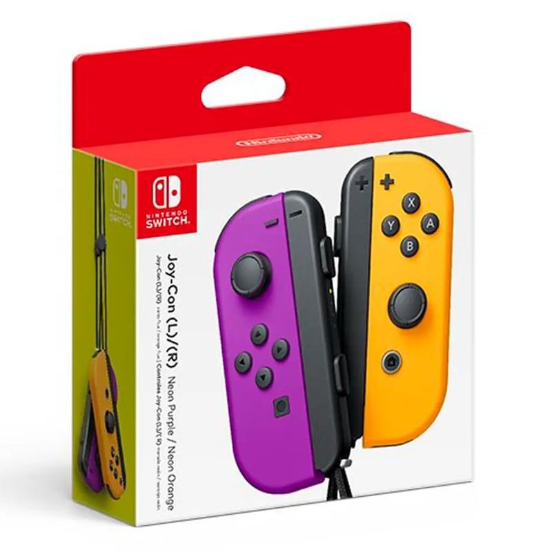Джойстик беспроводной Nintendo Joy-con Purple/Orange (4902370544077) - фото #1