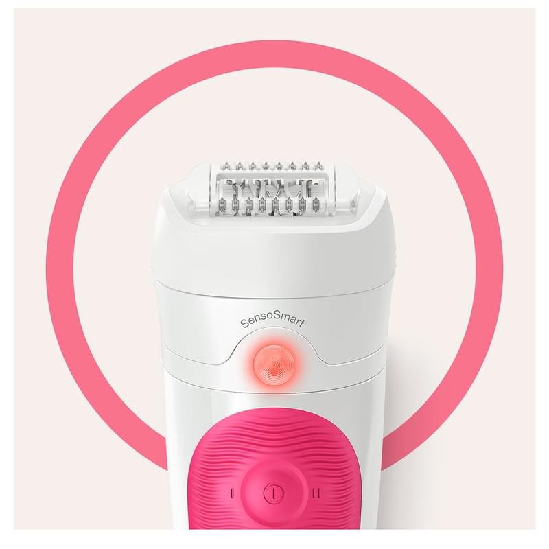 Эпилятор Braun Silk-épil 5 5-500, сухая/влажная эпиляция, 1 насадка и подсветка SmartLight, розовый - фото #6