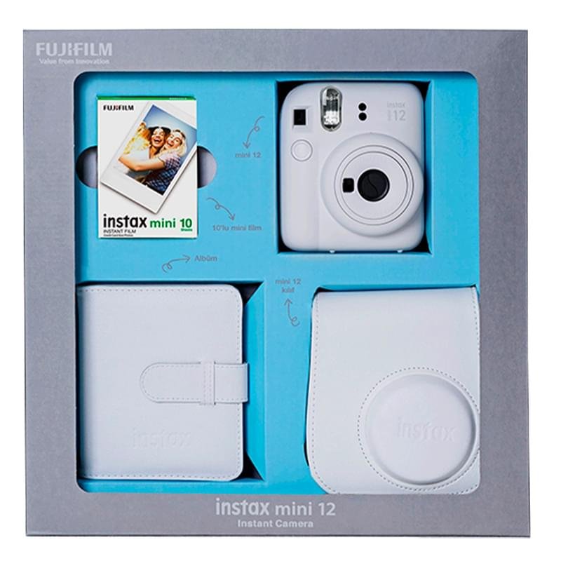 Цифр. Фотоаппарат FUJIFILM Instax Mini 12 Clay White  в подарочной упаковке - фото #0