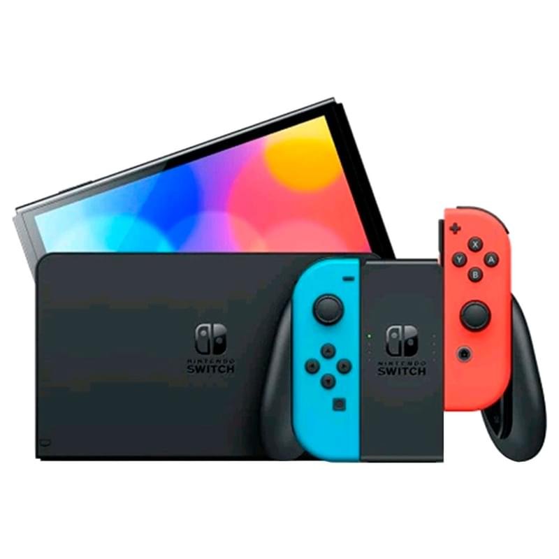 Игровая консоль Nintendo Switch OLED Neon (4902370548563) - фото #0