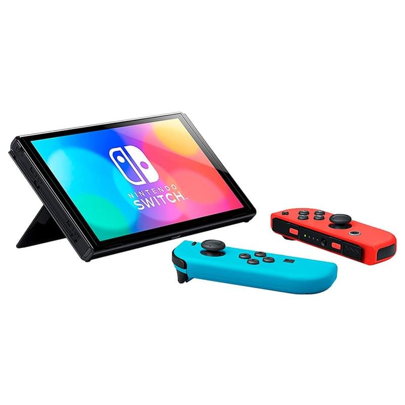 Игровая консоль Nintendo Switch OLED Neon (4902370548563) - фото #2