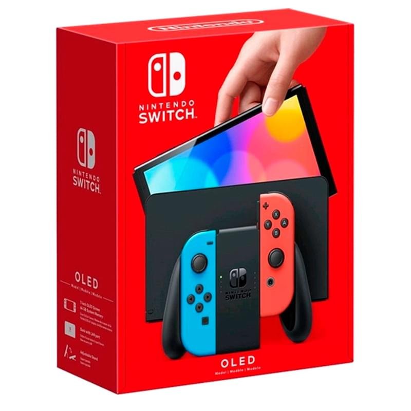 Игровая консоль Nintendo Switch OLED Neon (4902370548563) - фото #3