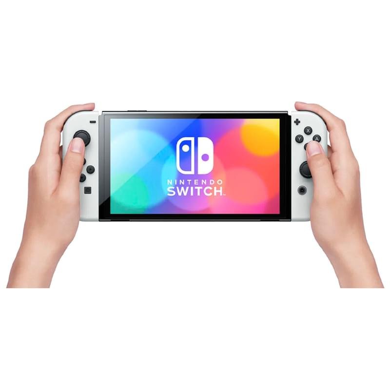 Игровая консоль Nintendo Switch OLED White (45496453435) - фото #4