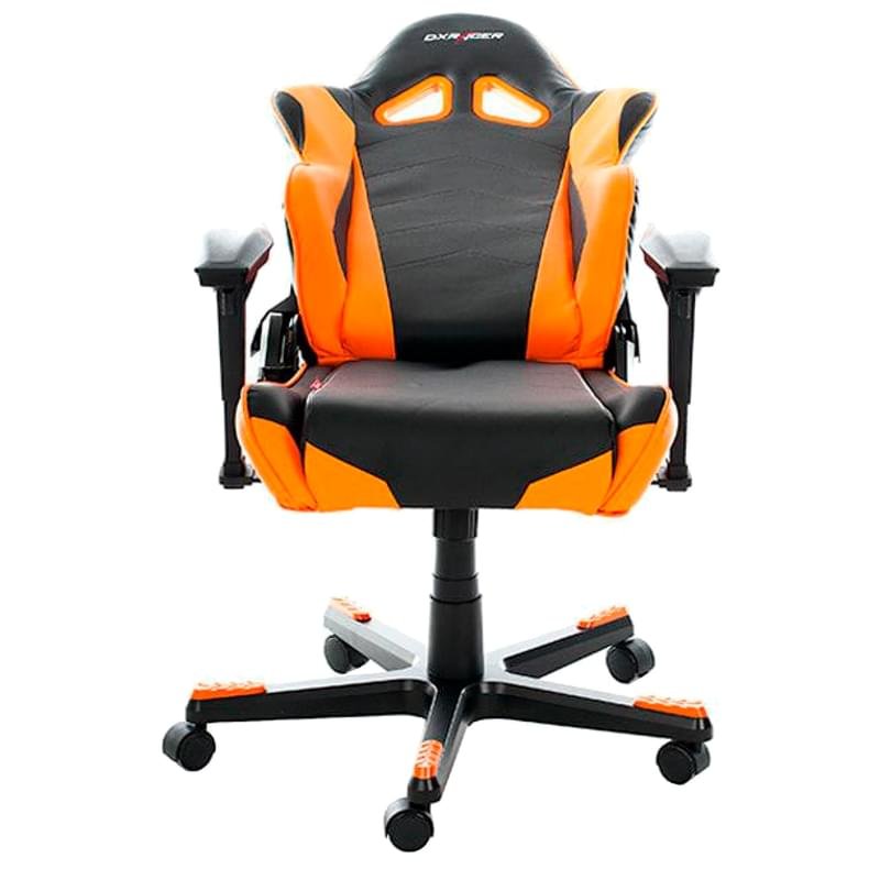Игровое компьютерное кресло DXRacer OH/RE0/NO, Кожзам, (Ш)47*(Г)45*(В)134 см, Black/Orange - фото #2