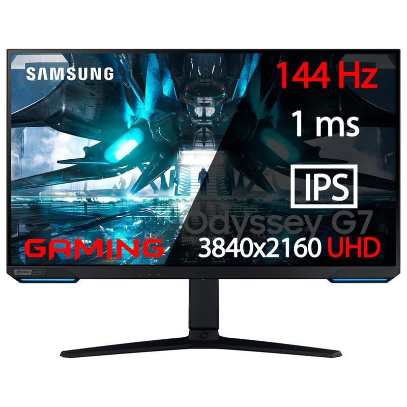 Игровой монитор 28" Samsung LS28BG700EIXCI 3840x2160 16:9 IPS 144ГЦ (2HDMI+DP) Black - фото #0