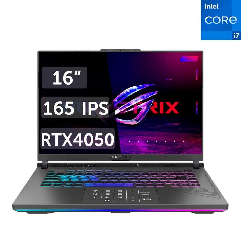 Игровой ноутбук Asus ROG Strix G16 i5 13450HX / 16ГБ / 1000SSD / RTX4050 6ГБ / 16 / DOS / (G614JU-N3170) - фото #0