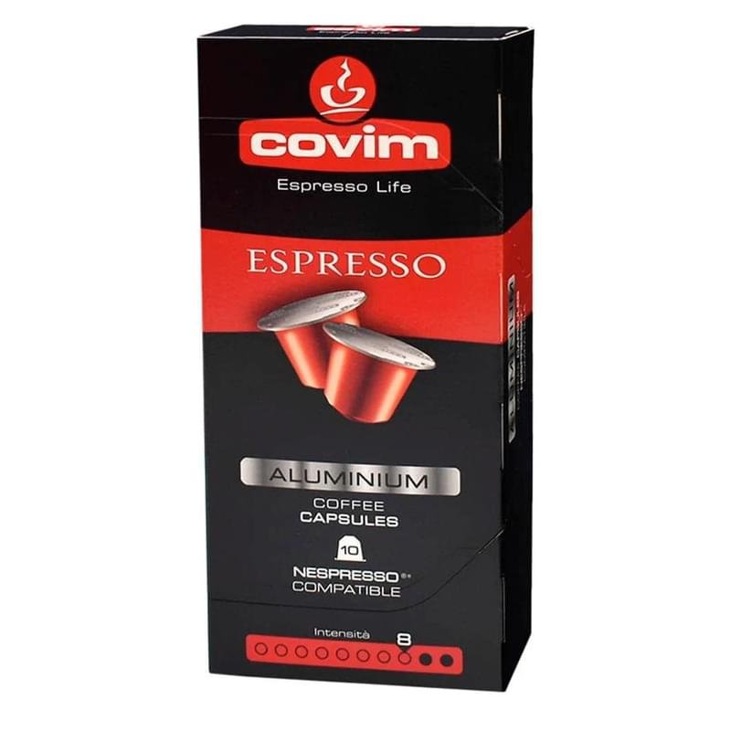 Капсулы кофейные Nespresso Covim Caffe' NE Alu Espresso 10 шт - фото #0