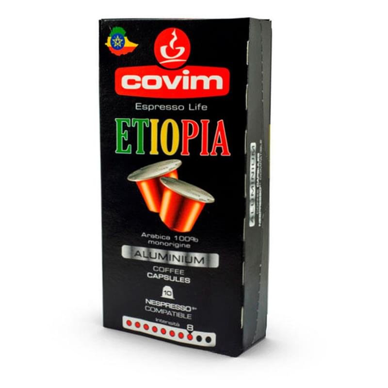 Капсулы кофейные Nespresso Covim Caffe' NE Alu Etiopia 10 шт - фото #0