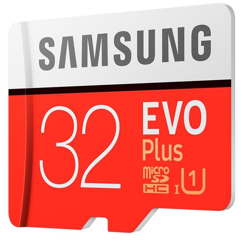 MicroSD 32GB Samsung Evo+Жады картасы, UHS-I 95MB/s, Class 10 + SD Adapter (MB-MC32GA/RU) - фото #1