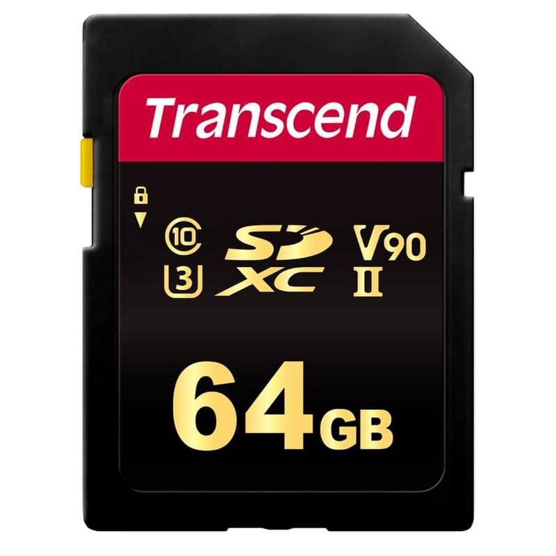 Карта памяти SD 64GB Transcend, MLC, UHS-II, U3, до 285MB/s (TS64GSDC700S) - фото #0