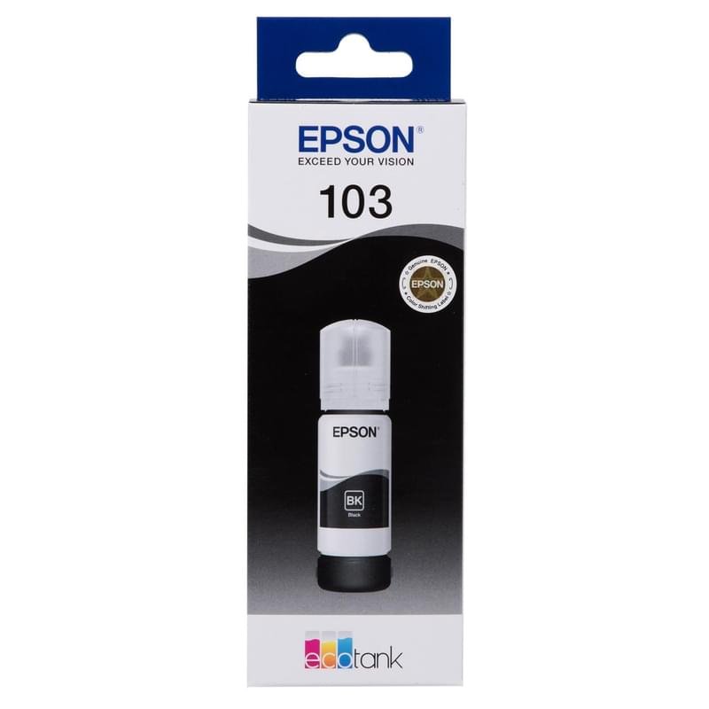 Epson Картриджі 103 EcoTank Black (L3100/3101/3110/3150/3151 арналған) ҮСБЖ - фото #1