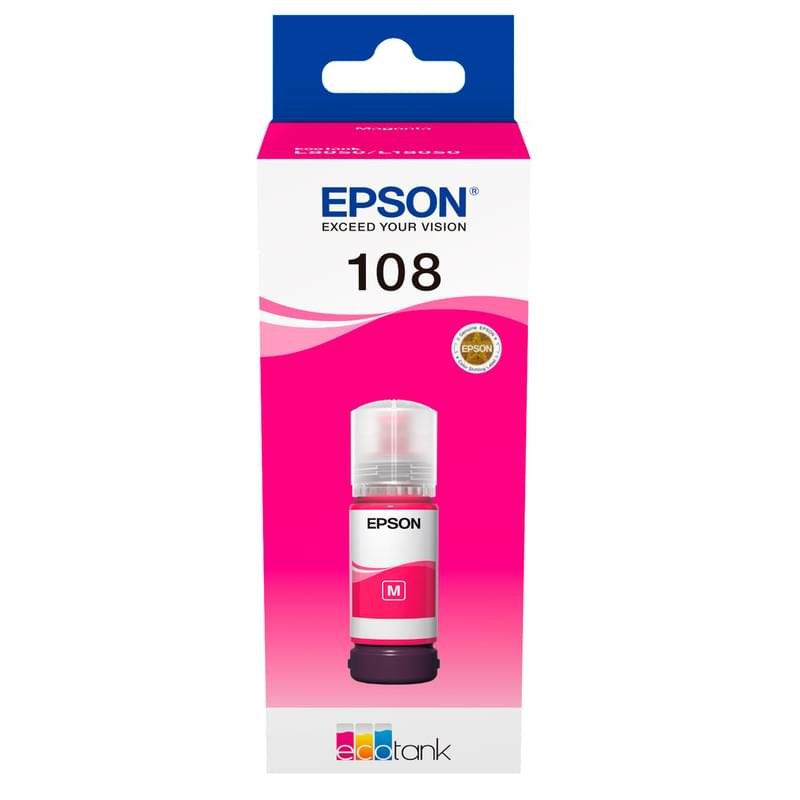 Картридж Epson 108 EcoTank Magenta (Для L8050/18050) СНПЧ - фото #0
