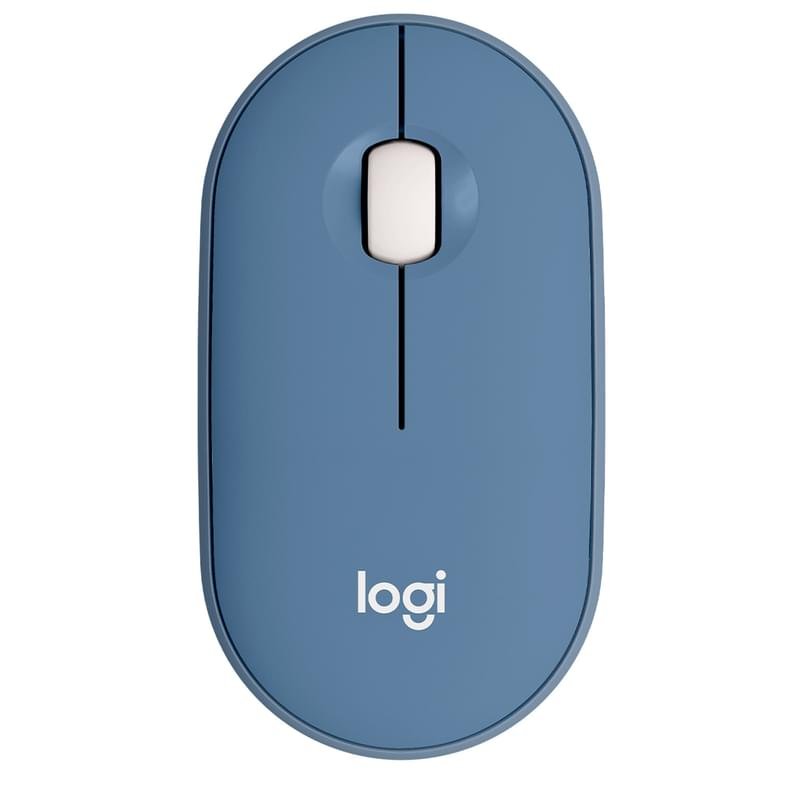 Мышка беспроводная USB/BT Logitech Pebble M350, Blueberry - фото #0