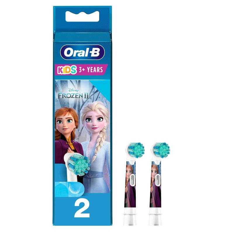 Насадки Oral-B Kids "Холодное Сердце 2" для детской электрической зубной щетки, 2 шт., для бережного удаления налета - фото #0