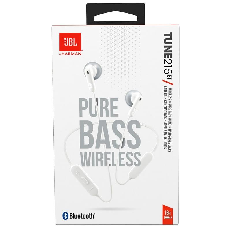 Наушники вставные JBL Tune 215 Bluetooth Wireless Headphones White - фото #5