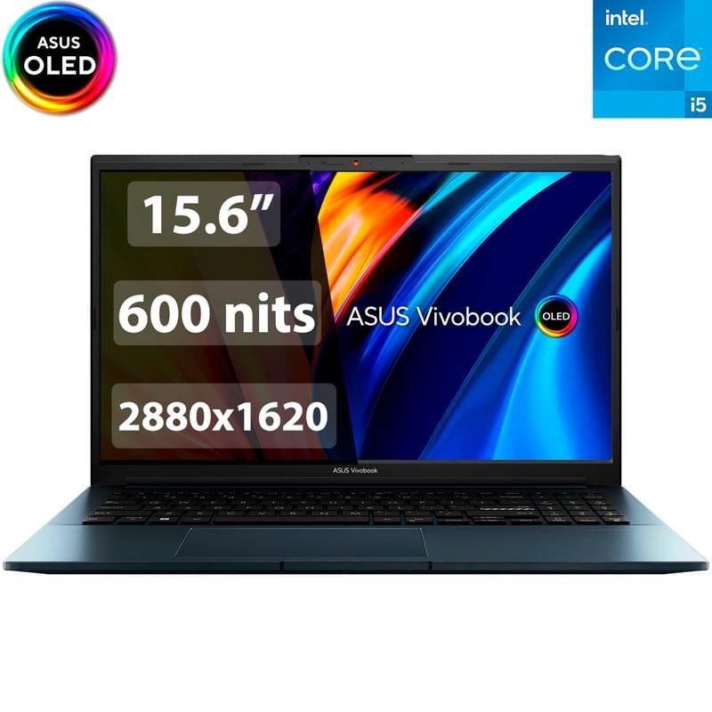 Ноутбук Asus VivoBook Pro 15 OLED i5 12500H / 16ГБ / 512SSD / RTX3050 4ГБ / 15.6 / DOS / (K6500ZC-MA367) - фото #0
